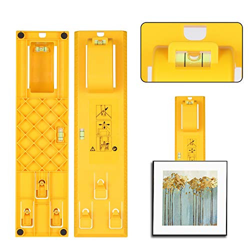 Picture Hanging Kit Picture Frame Hanger Tool with Level and Position Nail Picture Frame Ruler for Marking Position and Hanger Level