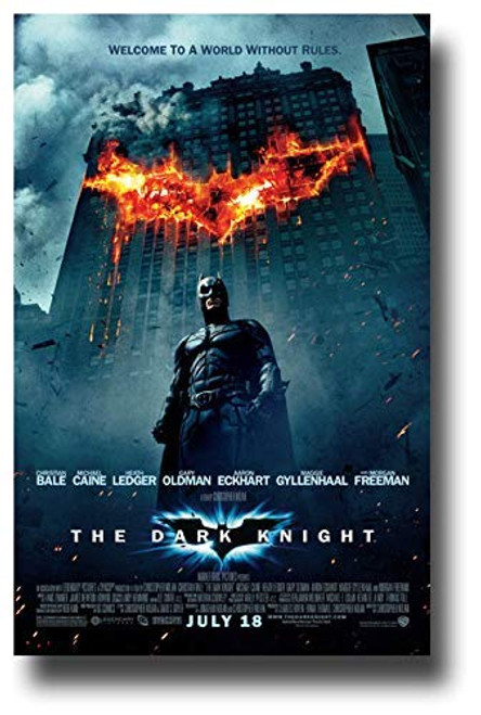 The Dark Knight Batman Movie Poster (12" x 18" inch (30.5 cm x 46 cm)) Print Frameless Art Gift 30.5 x 46 cm The Dark Knight Batman Movie Poster (12" x 18" inch (30.5 cm x 46 cm)) Print Frameless Art Gift 30.5 x 46 cm