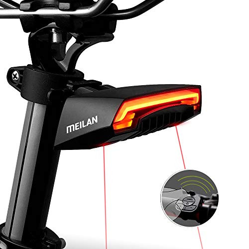 MEILAN X5 USB Rechargeable Smart Bike Tail Light Wireless Turning Signal Bike Light Bicycle Rear Light Waterproof with a Wireless Remote Control Cycling Safety Warning Light MEILAN X5 USB Rechargeable Smart Bike Tail Light Wireless Turning Signal Bike Light Bicycle Rear Light Waterproof with a Wireless Remote Control Cycling Safety Warning Light
