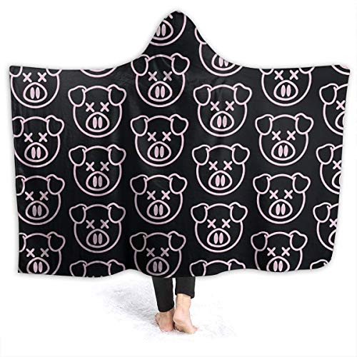Cupaate Hooded Blanket 3D Shane Dawson New Pig Merch Jeffree Star YouTube Shanedawsonmerch Super Soft Sherpa Fleece Blanket 50"" x40