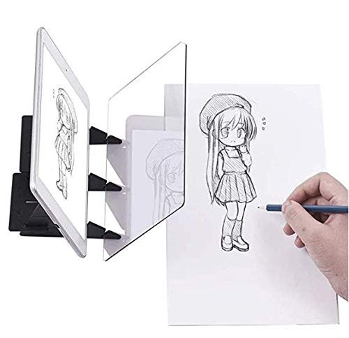 Optical Tracing Board DIY Drawing Tracing Tablet Zero-Based Drawing Mould Painting Reflection Tracer Sketch Wizard Image Reflection Projector Painting Board for Kids Adults Artists Beginners