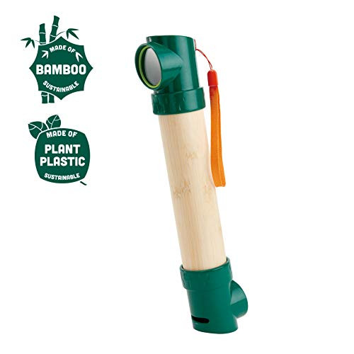 Hape Hide &-Seek Periscope| Bamboo & Plant Plastic Periscope for Hide &-Seek & Spy Games for Children Ages 5 & Up, Green (E5569)