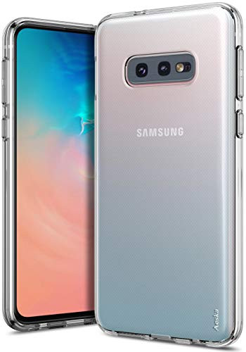Galaxy S10e Case, Aeska Ultra [Slim Thin] Flexible TPU Gel Rubber Soft Skin Silicone Protective Case Cover Compatible for Samsung Galaxy S10e (Clear)