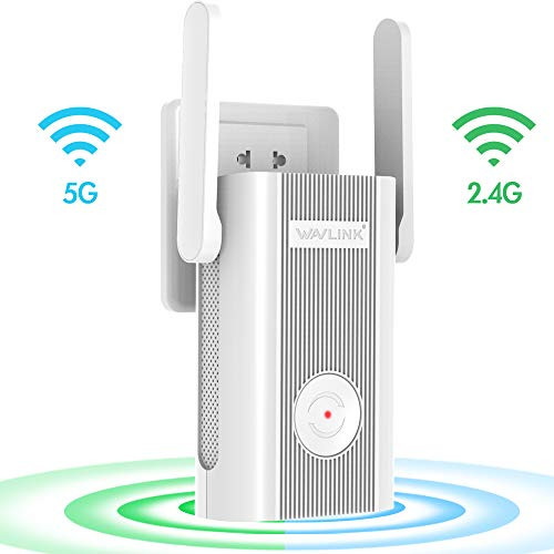 Wavlink WiFi Extender,1200Mbps WiFi Range Exteders WiFi Signal Booster 2.4 + 5Ghz Dual Band Wi-Fi Amplifier Repeater with WPS