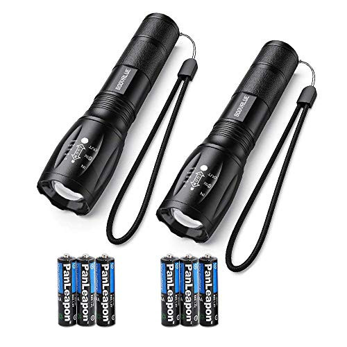 LED Flashlights, BOOVALUE LED Tactical Flashlight (2 PACK), Handheld Light with High Lumens, Zoomable, 5 Modes, Water Resistant, for Camping, Outdoor, Emergency, Everyday Flashlights LED Flashlights, BOOVALUE LED Tactical Flashlight (2 PACK), Handheld Light with High Lumens, Zoomable, 5 Modes, Water Resistant, for Camping, Outdoor, Emergency, Everyday Flashlights
