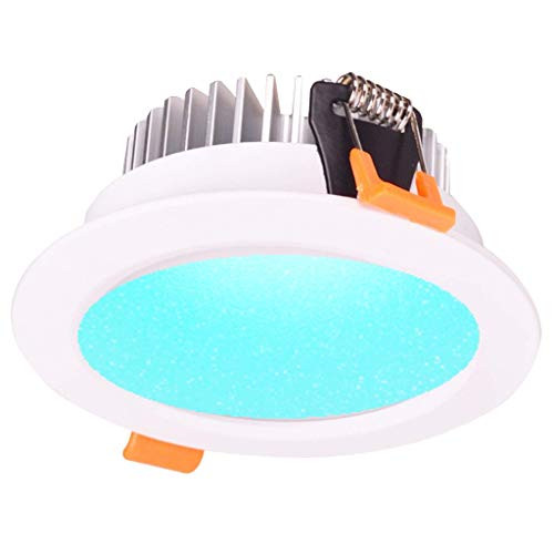 12W Smart ZigBee RGBW LED Downlight Kit Light Bulb Working with Echo Plus and Compatible ZigBee Bridge and Hub for Smart Home Automation Google Home Amazon Echo Dot Echo Plus Alexa Voice Control