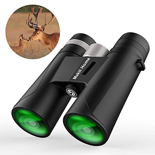 12x42 Compact Binoculars for Adults & Kids, Professional Binoculars with Low Light Night Vision, Waterproof Lightweight Binoculars for Bird Watching Hunting Travel Hiking Sports Games Concerts