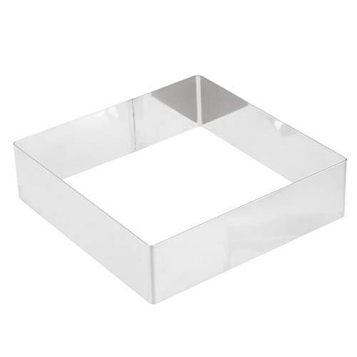 UPKOCH Mousse Mold Square Cake Mold Stainless Steel Cake Ring Fondant Biscuit Pastry Cookies Cutter Dessert Baking Tool, Diagonal Size 14 Inches