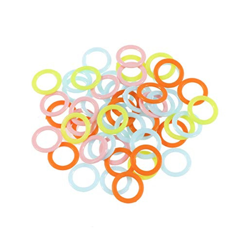 Healifty 300 Pcs Stitch Markers Plastic Knitting Markers Rings Knitting Crochet Locking Counter for DIY Craft Sewing