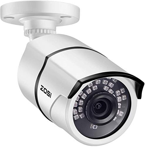 ZOSI 5MP PoE Security IP Camera Waterproof Bullet Camera with 120ft Night Vision for Outdoor Indoor Power Over Ethernet Surveillance System ONLY Work with ZOSI POE Camera System and NVR