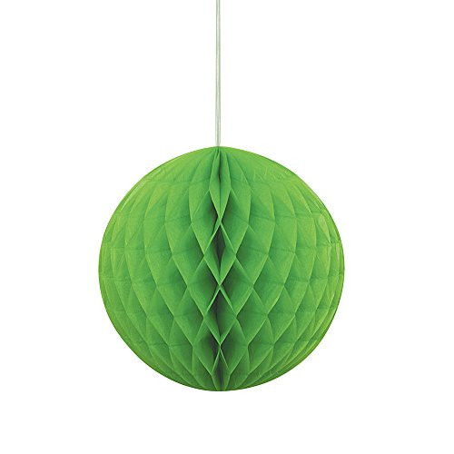 8" Lime Green Tissue Paper Honeycomb Ball