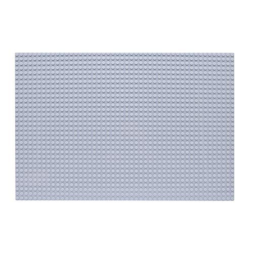 10x15 Inch DIY Single Side 48x32 Small Particle Building Block Base Building Block Wall Assembly Parts Children's Early Education Enlightenment Toys Creative Party Favors Building Bricks (Light Grey)