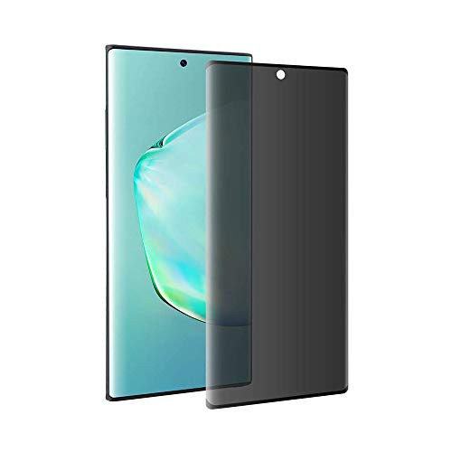 Galaxy Note 10 Plus Privacy Screen Protector, Welmax [Anti-Spy] [Case Friendly] [Full Coverage] [3D Touch] Premium Tempered Glass Screen Protector,For Samsung Galaxy Note 10 Plus/Note 10+