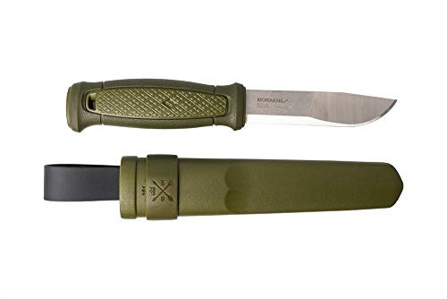 Morakniv Kansbol Fixed Blade Knife with Sandvik Stainless Steel Blade and Plastic Sheath, 4.3-Inch