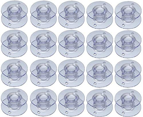 NGOSEW for Singer Plastic Bobbins Heavy Duty 44S 4411, 4423, 4452, 5511, 5523, 5532 (50)