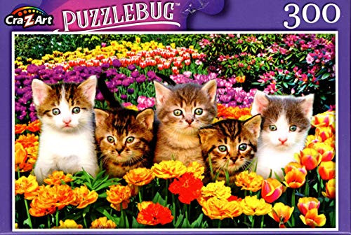 Cute Kittens on The Grass - 300 Pieces Jigsaw Puzzle