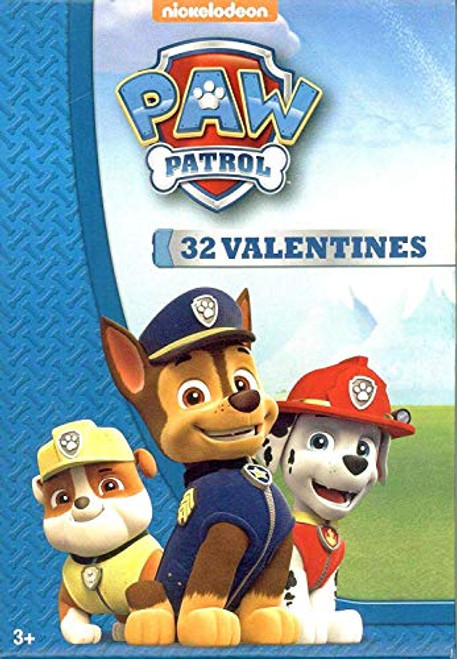 Paw Patrol 32 Valentines (1 Box) Classroom Exchange Cards with Marshall, Chase, Rubble, Skye and Everest Paw Patrol 32 Valentines (1 Box) Classroom Exchange Cards with Marshall, Chase, Rubble, Skye and Everest