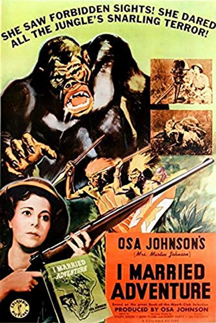 Posterazzi I Married Adventure Bottom Left: Osa Johnson 1940 Movie Masterprint Poster Print, (11 x 17)