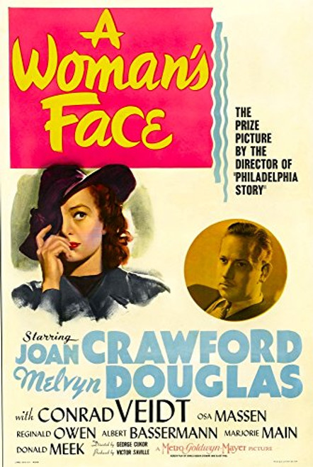 Posterazzi A Woman'S Face From Left: Joan Crawford Melvyn Douglas 1941 Movie Masterprint Poster Print, (11 x 17)
