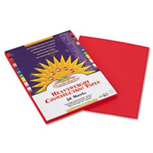 SunWorks Construction Paper, 58 lbs, 9 x 12, Holiday Red, 50 Sheets/Pack SunWorks Construction Paper, 58 lbs, 9 x 12, Holiday Red, 50 Sheets/Pack