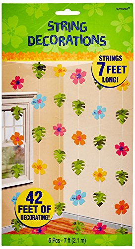 Amscan Hibiscus Foil Party String Decorating Kit