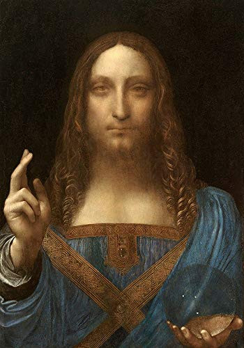 Posterazzi Collection Da Vinci Leonardo Poster Print by Salvator Mundi (14 x 10)