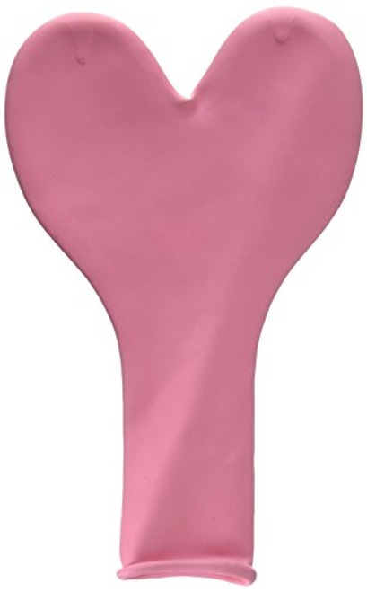 Mayflower Distributing Heart Latex Balloons, 15", Pink Mayflower Distributing Heart Latex Balloons, 15", Pink
