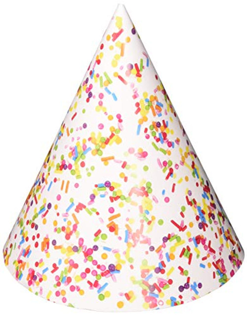 Creative Converting Adult Cone-Shaped Party Hats Party Supplies, Multicolor