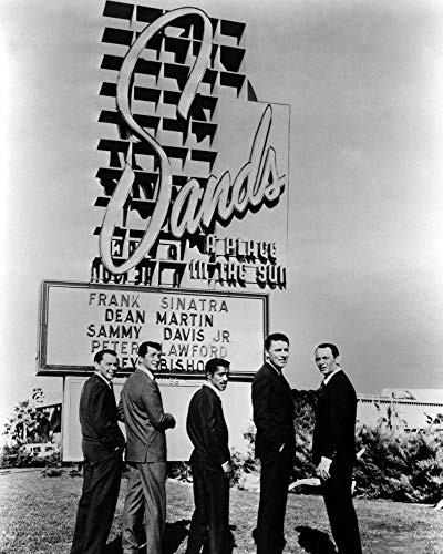 Posterazzi EVCMBDOCELEC009 Ocean'S Eleven, Frank Sinatra, Dean Martin, Sammy Davis Jr, Peter Lawford, Joey Bishop, 1960 Photo Print, 8 x 10, Multi