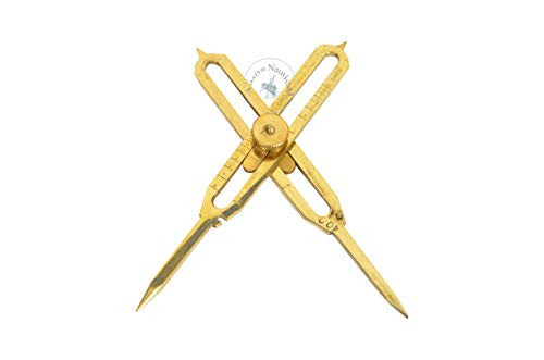 Brass Proportional Scale Divider Drawing Tool Professional 6 Long Full Brass as