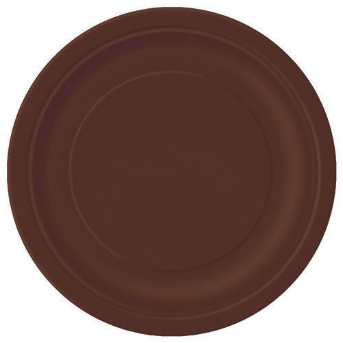 Brown Paper Cake Plates, 20ct