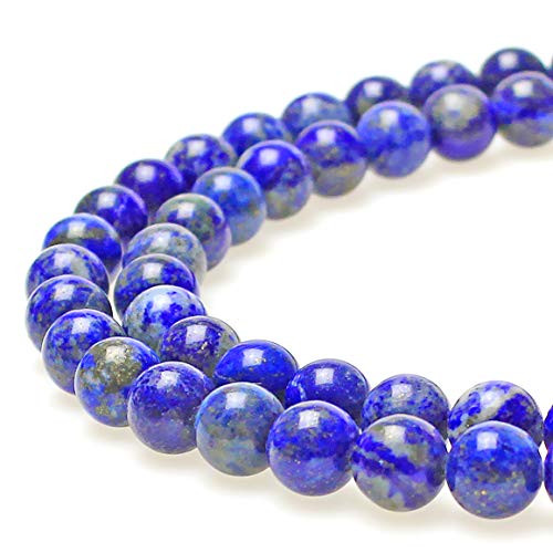 JARTC Natural Lapis Lazuli Gemstone Loose Beads Round 6mm Energy Stone Healing Power for Jewelry Making JARTC Natural Lapis Lazuli Gemstone Loose Beads Round 6mm Energy Stone Healing Power for Jewelry Making