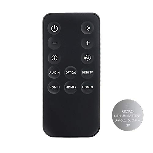 New Replacement Remote Control for SB400 SB 400 JBL Cinema Soudbar 93040000860 Soundbar Speaker System Controller with CR2025 Battery