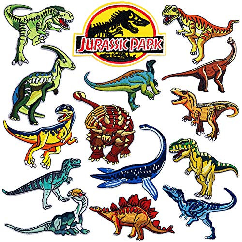 15 Pcs Jurassic Park Patch Dinosaur Embroidery Patches Sew On or Iron On Patches for Kids Clothing Repair Decoration DIY Badge Applique Clothes Backpacks Jackets Jeans Hats Sewing DIY Crafts 15 Pcs Jurassic Park Patch Dinosaur Embroidery Patches Sew On or Iron On Patches for Kids Clothing Repair Decoration DIY Badge Applique Clothes Backpacks Jackets Jeans Hats Sewing DIY Crafts