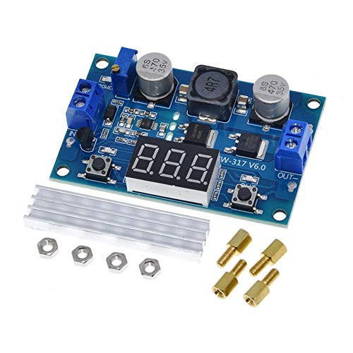 ANMBEST 2PCS LTC1871 Voltage Boost Converter Module DC 3-35V to DC 3.5-35V Adjustable Step-Up Power Supply Module with Voltmeter