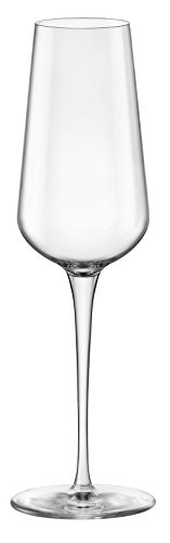 Bormioli Rocco InAlto Uno Flute, Set of 6, 9.5 oz, Clear