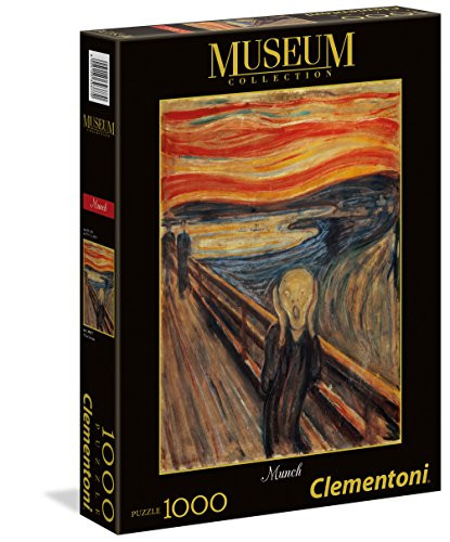 Clementoni 39377.0 Clementoni-39377-Museum Collection-Munch: The Scream-1000 Pieces, Multi-Colour, 6 (EU)
