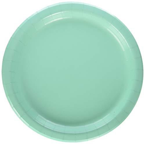 Creative Converting Fresh Mint Dinner Plates Party Supplies, Multicolor