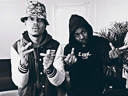 Gryposaurus Chance The Rapper Kendrick Lamar Rap Hip Hop Black and White Poster 18 × 24 Inches
