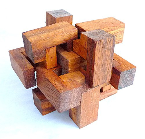 Logica Puzzles Art. Trap - 3D Brain Teaser in Fine Wood - Difficulty 5/6 Incredible - for Experts Only - Leonardo da Vinci Collection Logica Puzzles Art. Trap - 3D Brain Teaser in Fine Wood - Difficulty 5/6 Incredible - for Experts Only - Leonardo da Vinci Collection