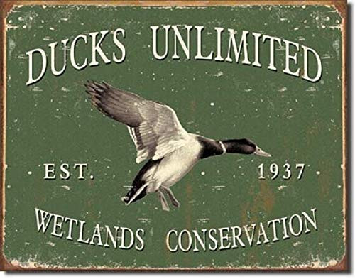SRongmao Ducks Unlimited Since 1937 Vintage Look Retro Hunt Cabin Wall Decor Metal Tin Sign 8x12in SRongmao Ducks Unlimited Since 1937 Vintage Look Retro Hunt Cabin Wall Decor Metal Tin Sign 8x12in