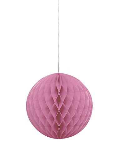 8" Hot Pink Tissue Paper Honeycomb Ball