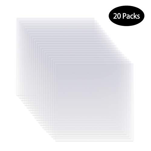 20 Pieces 6 mil 12 x 12 inch Blank Stencil Transparent Material Mylar Template Sheets for Stencils