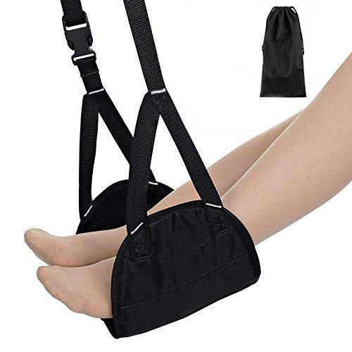 Airplane Footrest Made with Premium Memory Foam, BetterJonny Airplane Travel Accessories, Tested and Proven to Prevent Swelling and Soreness, Provides Relaxation and Comfort