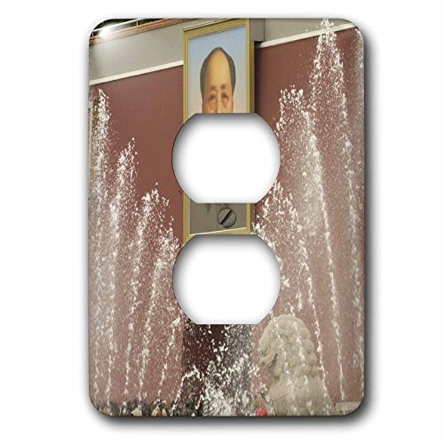 3dRose lsp_71073_6 Portrait of Mao, Tiananmen Square Beijing, China Plug Outlet Cover