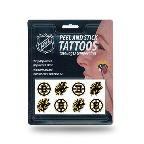 Rico Industries NHL Boston Bruins Face Tattoos, 8-Piece Set