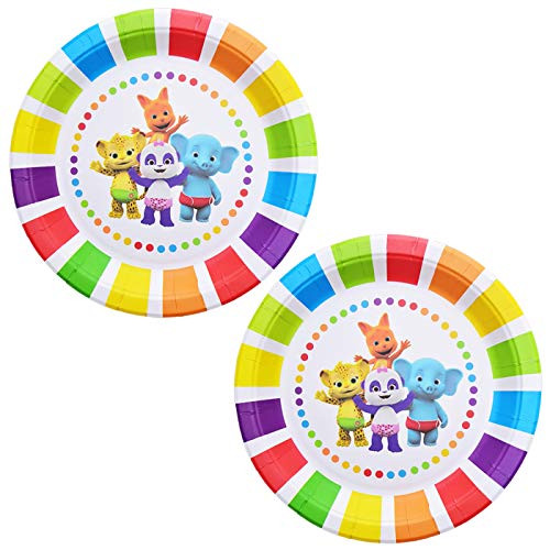Plates for Word Party Plates Birthday Disposable Plates, Birthday Party Supplies Decorations 24 Packs