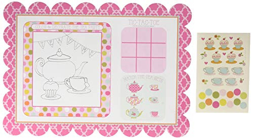 Creative Converting Tea Time Placemats with Activity Stickers