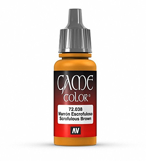Vallejo Game Color Scrofulous Brown Paint, 17ml