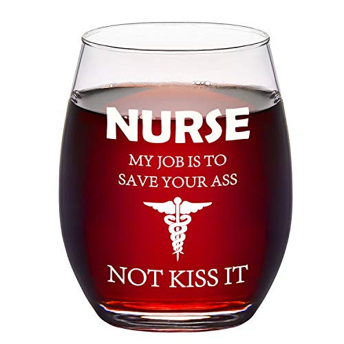 Stemless Wine Glass, Nurse Wine Glass for Nurses, Graducation, Women, Men, Nurse Students, Coworker, Nursing School Stemless Wine Glass, Nurse Wine Glass for Nurses, Graducation, Women, Men, Nurse Students, Coworker, Nursing School